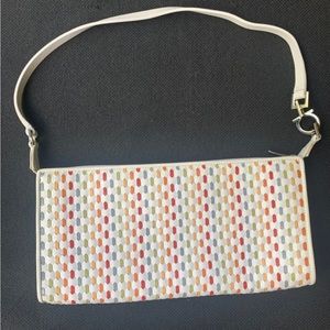 Authentic Salvatore Ferragamo Accessory Pouch Shoulder Bag White/Multi Colored